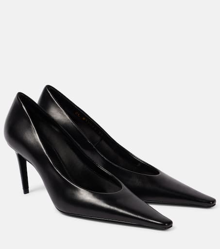 上品【Saint Laurent】『Anne-Marie75』leather slingback pumps Anne-Marie 75 leather pumps in black - Saint Laurent | Mytheresa