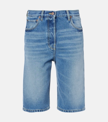 ショートパンツ PESERICO Women Shorts Burmudas P0423402600985 BLUE P01009601.jpg