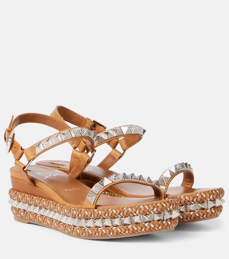 サンダル・ミュール Christian Louboutin 'Pyraclou' espadrilles (1250948 7130) 12509477130-12509477130-hover-
