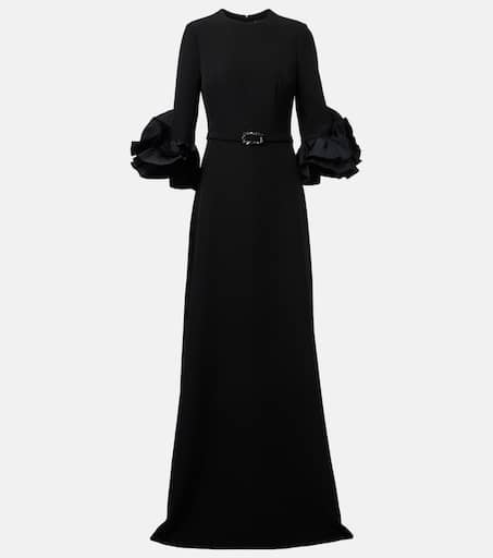 SAFIYAA サフィヤ ドレス ワンピース Belted crepe gown1045418 Dresses – Maison Safiyaa USA