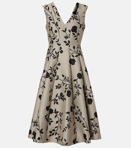 【送料 関税込】’S Max Mara Affetto floral silk midi dress S Max Mara Affetto Floral Silk Midi Dress In Multicoloured