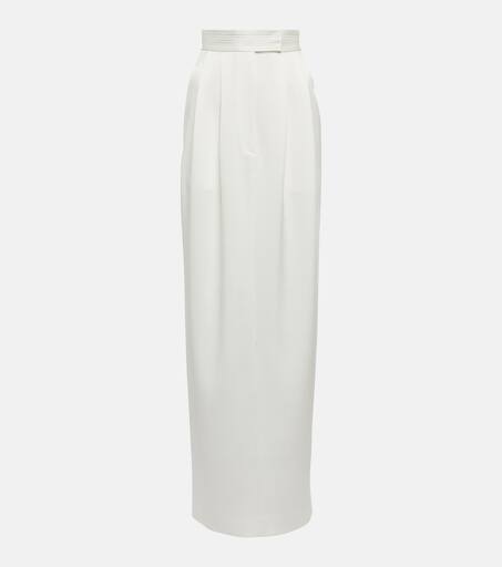 【Alex Perry】 Keltonプリーツサテン maxiスカート Kelton pleated satin maxi skirt in green - Alex Perry