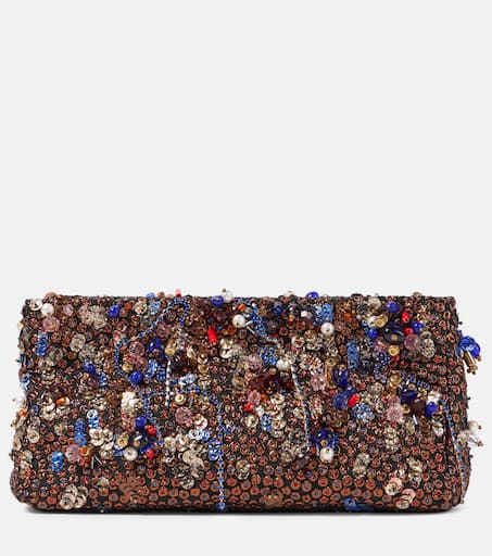 送料関税込【Dries Van Noten】Pleated velvet clutch クラッチ Women's Bags & Leather Goods | Dries Van Noten