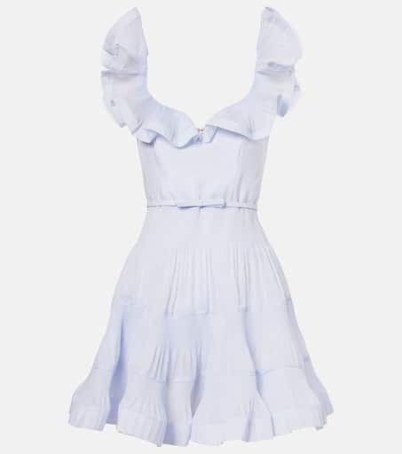 【Zimmermann】Pleated riffles bustier dress P00998551.jpg