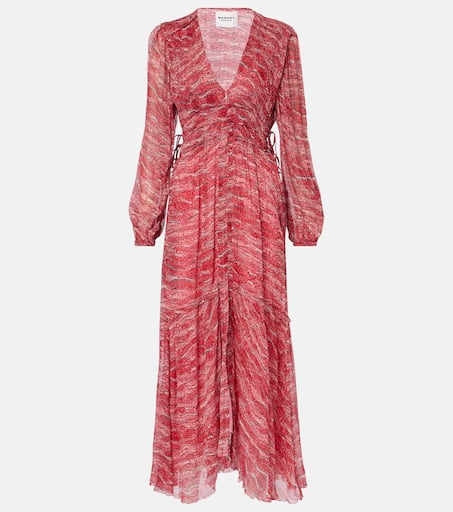 Amara chiffon maxi dress in red - Marant Etoile | Mytheresa