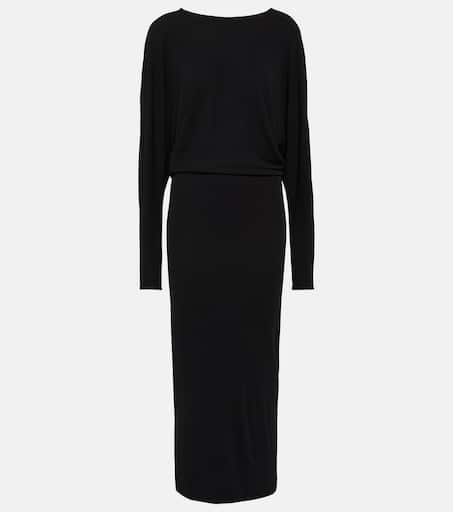 パーティードレス KHAITE 54963002W3002 Dresses Ny Black Tully Dress in Black – KHAITE