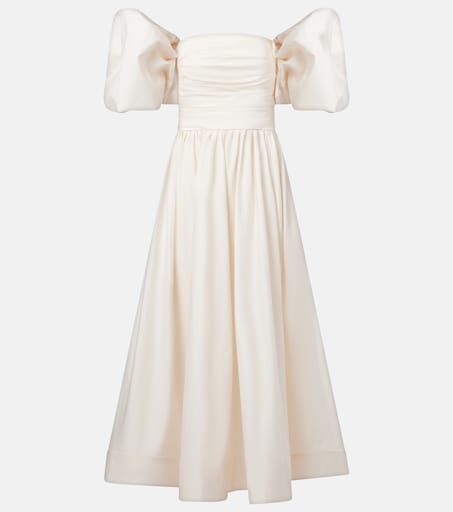 Matilda cotton cocktail dress in white - Leo Lin | Mytheresa