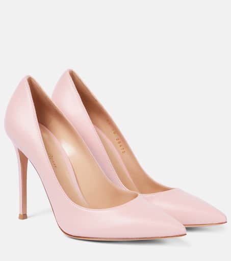 Gianvito 105 leather pumps in pink - Gianvito Rossi | Mytheresa