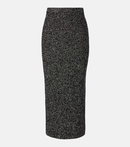【関税&送料込】Max Mara Black Wool Blend Galosce Skirt Elegant Silk, Cotton and Wool Skirts | Max Mara
