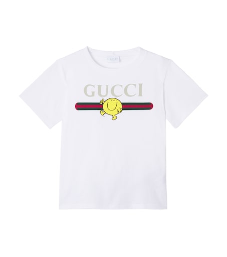 x Mr. Men Little Miss cotton jersey T-shirt in white - Gucci Kids