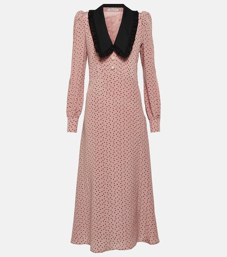 アウターその他 ALESSANDRA RICH Women Outer FABX3538F4250 1815 Pink ROSE PRINT PLEATED DRESS – Alessandra Rich