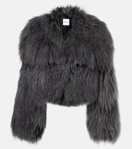 Shearling jacket in grey - The Attico | Mytheresa