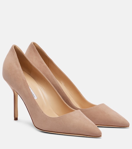 BB 90 suede pumps in brown - Manolo Blahnik | Mytheresa