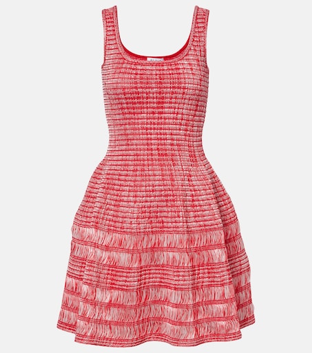 Woven minidress in red - Alaia | Mytheresa