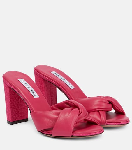 【Aquazzura】 Olie 85レザーミュール P00783946.jpg
