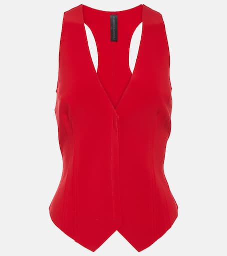 Red button best sale up vest
