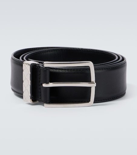 Leather belt in black - Bottega Veneta | Mytheresa display picture 2