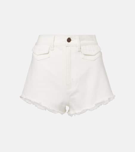 ショーツ CHLOE PATCHWORK DENIM SHORTS Chloé Denim Shorts, female, Blue, Size: XS Blue Patchwork