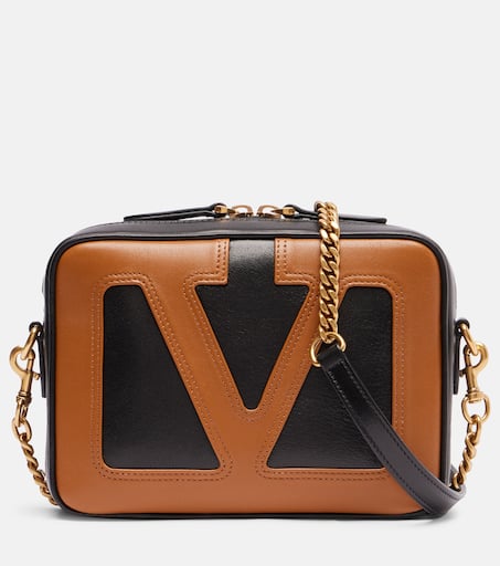 Viva Superstar Small leather crossbody bag in black