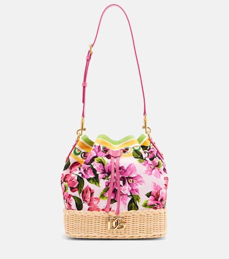 Taormina DG floral bucket bag in multicoloured - Dolce