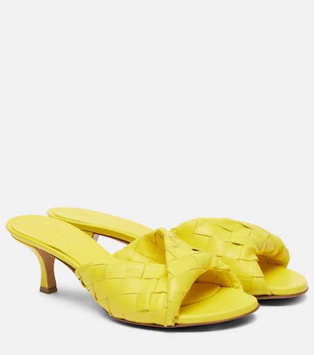 サンダル・ミュール BOTTEGA VENETA Women Sandals 739786V2AS0 7465 Yellow Sandals】BOTTEGA VENETA Sandals Mule Flat Quilted 36.5