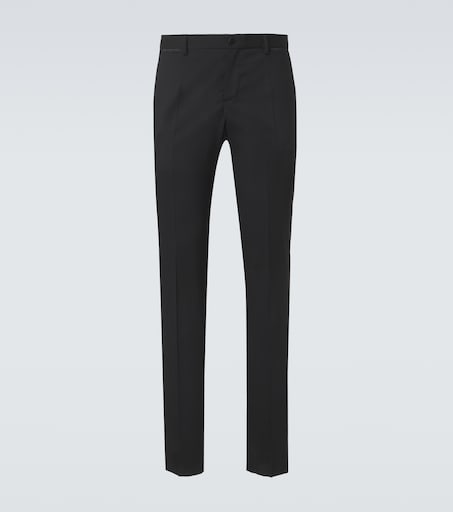 Dolce & Gabbana Wool and silk-blend tuxedo pants