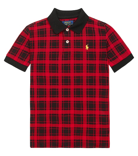 Tシャツ・カットソー Ralph Lauren Short Shirt in Plaid Cotton (211959816 001) RALPH LAUREN Plaid Cotton Short-Sleeve Shirt in Blue | endource