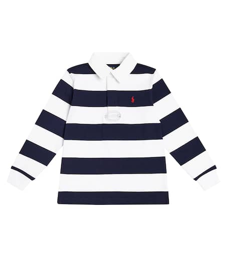 long sleeve collared striped shirt