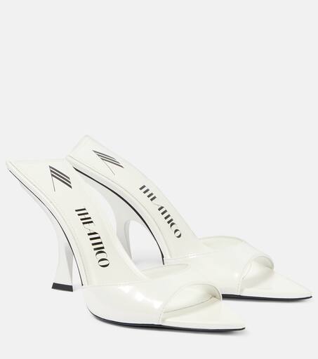 サンダル・ミュール THE ATTICO White Leather Cheope Mules Cheope leather mules in white - The Attico | Mytheresa