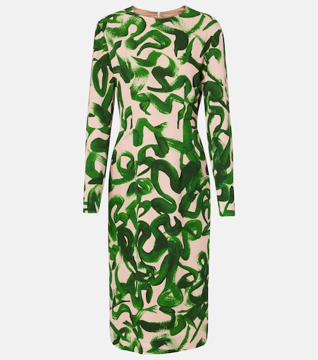 Printed midi dress