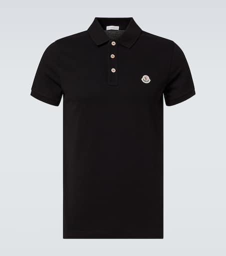 【着用1回】MONCLER 22SS POLO ブラック　xs 着用1回】MONCLER 22SS POLO ブラック xs Moncler Polo Shirt in