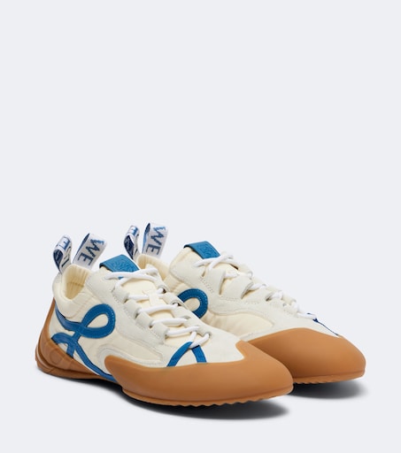 Grip Anagram suede-trimmed sneakers