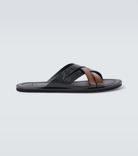 【完売間近！】BERLUTI Sifnos Scritto sandals BERLUTI Sifnos Scritto Venezia Leather Sandals for Men | MR