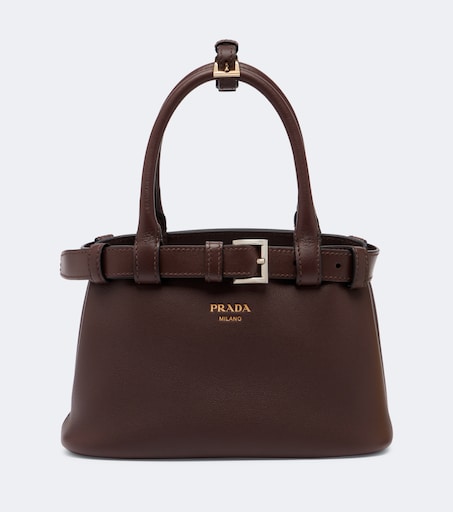 Prada Buckle Small leather top-handle bag
