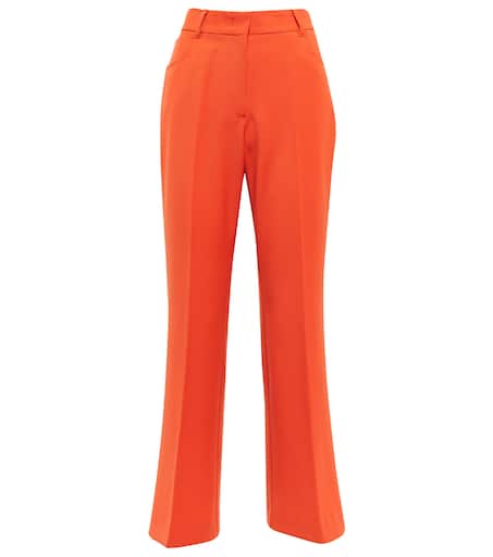 【関税&送料込】Stella Mccartney Flare Fit Pants STELLA MCCARTNEY Cropped stretch-twill flared pants | NET-A