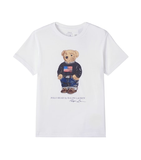 Polo Bear by Ralph Lauren 半袖Tシャツ ホワイト160 Polo Bear cotton jersey T-shirt in white - Polo Ralph Lauren Kids