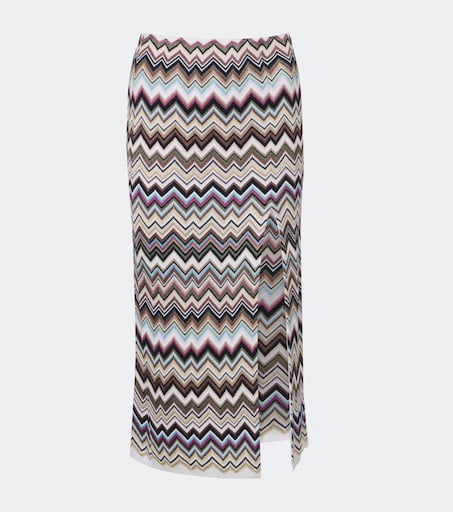 【美品】Missoni フレアスカート 46 イタリア製 ジグザグ柄 Zigzag midi skirt in multicoloured - Missoni | Mytheresa