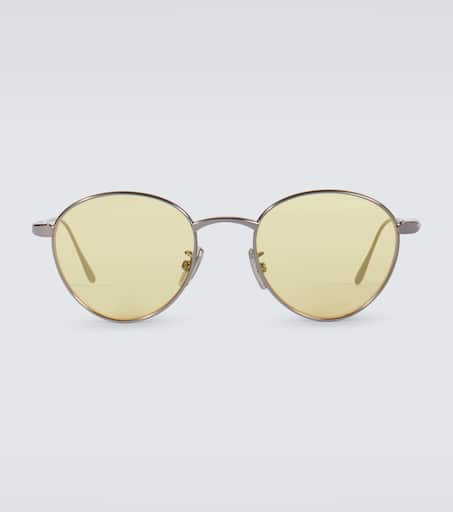【LOEWE】oversized round-frame gold-tone サングラス LOEWE EYEWEAR Round-frame gold-tone sunglasses | NET-A-PORTER