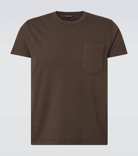 Tシャツ・カットソー TOM FORD Men T-shirt Sand JHL014JMC048S25 JB220 Men's Designer Underwear T-Shirts | TOM FORD Fashion | Tom