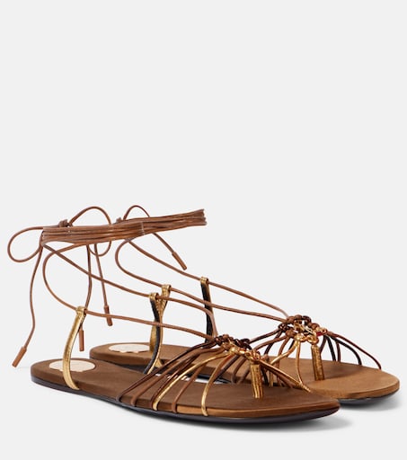 Babylone Cassandre leather sandals