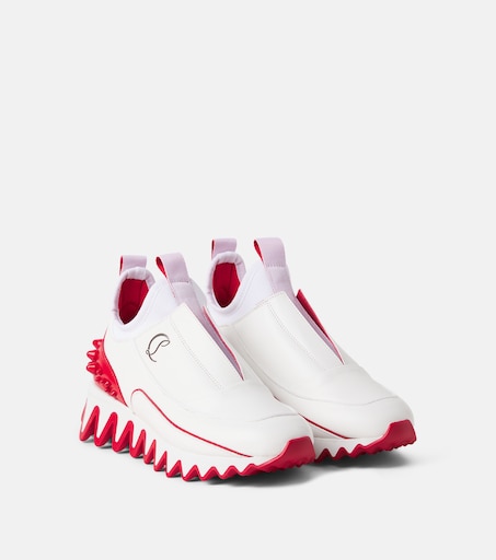 Christian Louboutin Kids 미니 샤키루브 슬립온 스니커즈
