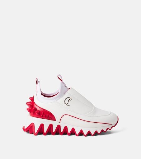 Christian Louboutin Kids 미니 샤키루브 슬립온 스니커즈