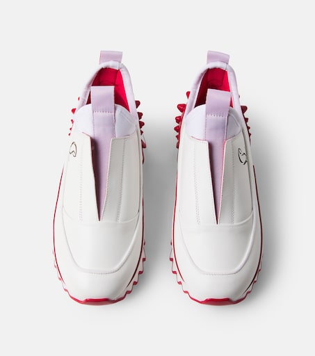 Christian Louboutin Kids 미니 샤키루브 슬립온 스니커즈