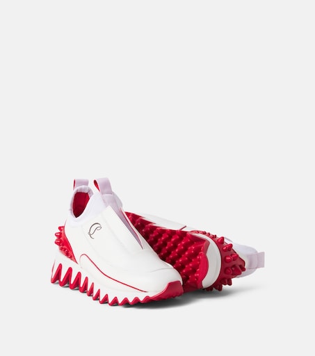 Christian Louboutin Kids 미니 샤키루브 슬립온 스니커즈
