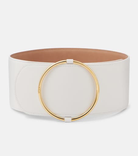 Ring leather belt in white - Alaia | Mytheresa