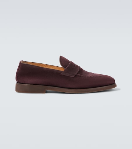 Brunello Cucinelli Suede penny loafers