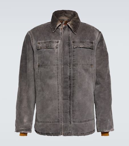 ジャケット TECHNO COTTON CANVAS JACKET Student Jacket Work Cotton Canvas Brick Red – Cueva
