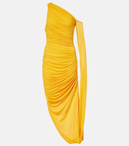 mugler gold dress 1980s Thierry Mugler Cream Silk Dress – Style & Salvage main image 1