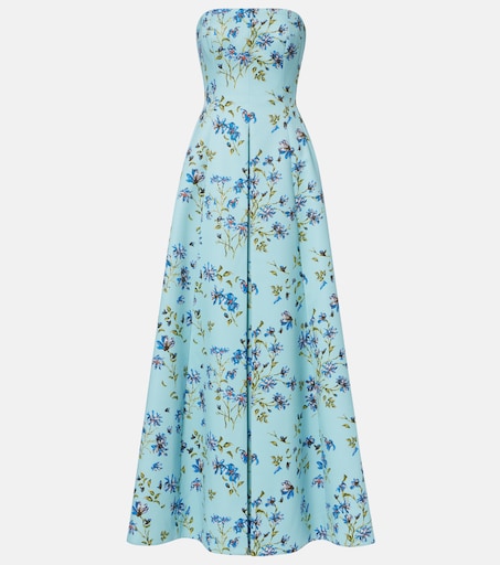 emilia wickstead ragna dress green rose floral print taffeta faille Celebrating Emilia Wickstead X Passalacqua