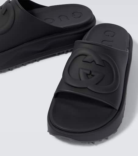 Men's gucci top slides sale